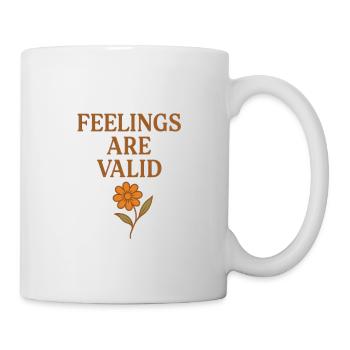 Feelings Are Valid - Mug - white - Right
