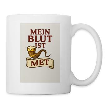 Mein Blut ist Met - Tasse - Weiß - Rechts