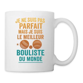 Le meilleur joueur de pétanque du monde - Mug blanc - blanc - Droite