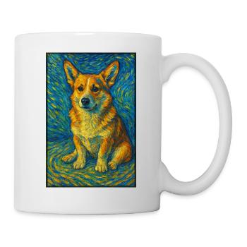 Corgi in the whirl - Mug - white - Right