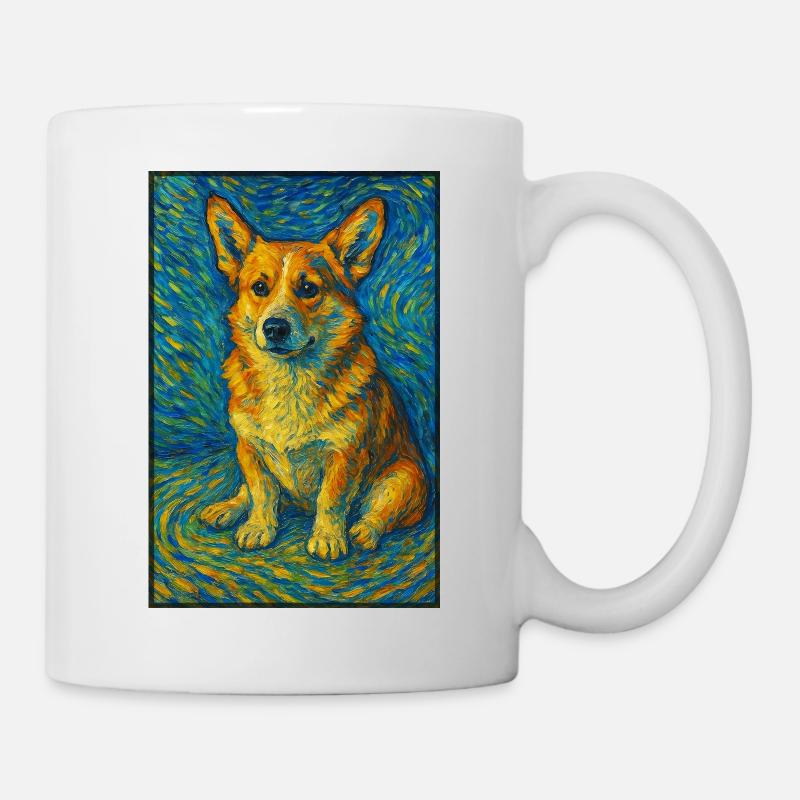 Corgi dans le tourbillon - Mug blanc - blanc