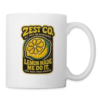 Vintage Lemon Summer Holiday Retro - Mug - white - Right