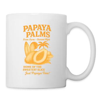 Ambiance estivale de la papaye - Mug blanc - blanc - Droite