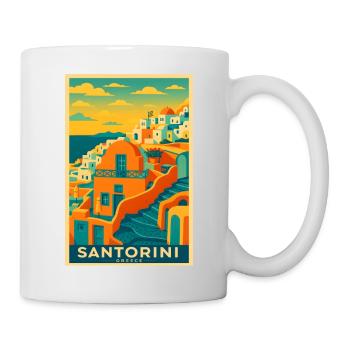 Santorini Greece – Island Architecture - Mug - white - Right