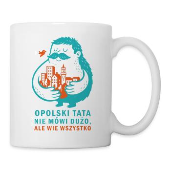 Oppel Papa – er schweigt, aber er weiß alles - Tasse - Weiß - Rechts
