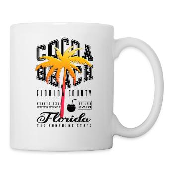 Florida cocoa beach palme county holiday usa - Tasse - Weiß - Rechts