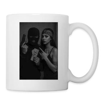 Amour de gangster - Mug blanc - blanc - Droite
