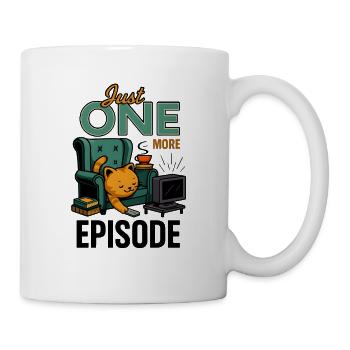 Just One More Episode Katzen Design - Tasse - Weiß - Rechts
