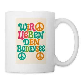 Wir lieben den Bodensee - Tasse - Weiß - Rechts