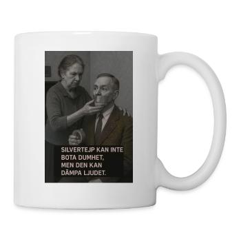 Dämpfen Sie den Klang mit Klebeband - Tasse - Weiß - Rechts