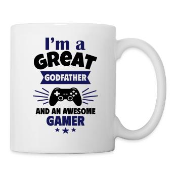 Great Godfather & Awesome Gamer Geek Gaming - Mug - white - Right