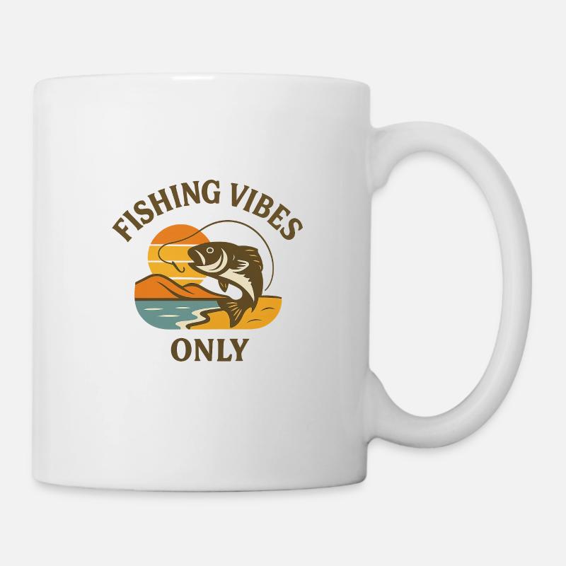 Fishing Vibes uniquement - Mug blanc - blanc