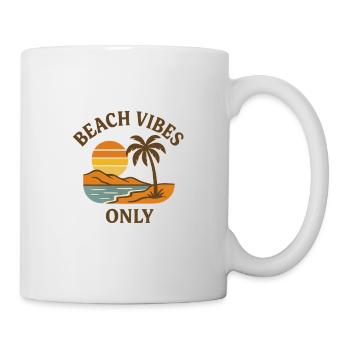 Ambiance de plage uniquement - Mug blanc - blanc - Droite