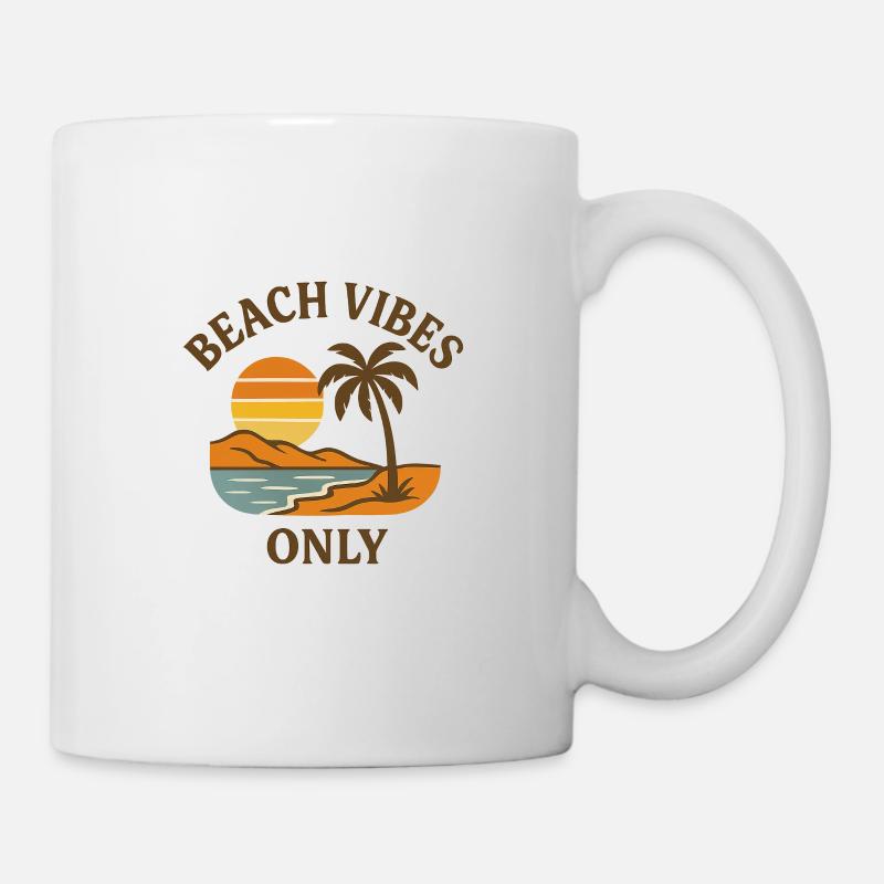 Ambiance de plage uniquement - Mug blanc - blanc