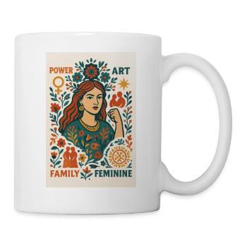 Woman is a power, power is a woman - Mug - white - Right