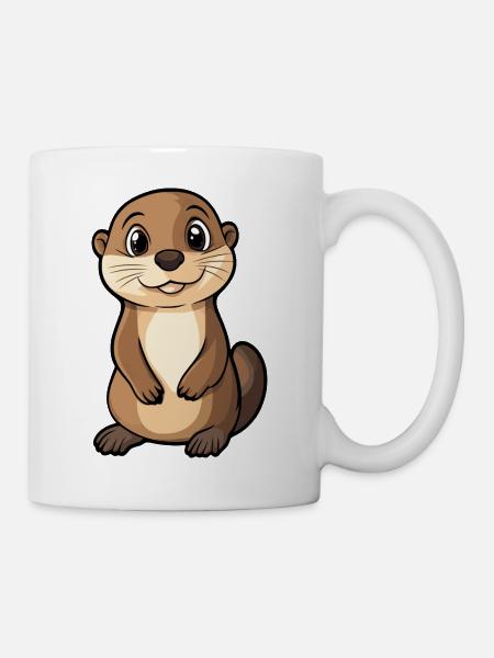 Otter - Tasse - Weiß