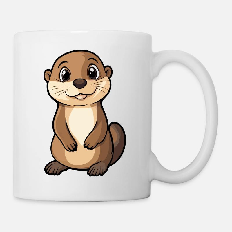 Otter - Tasse - Weiß
