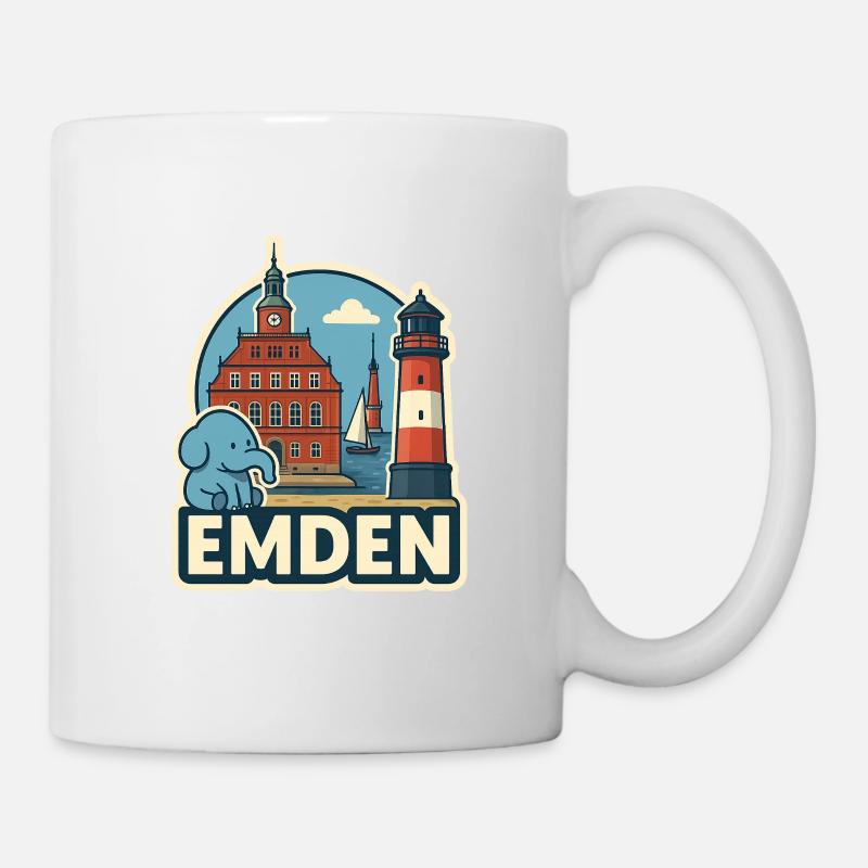 Emden - Tasse - Weiß