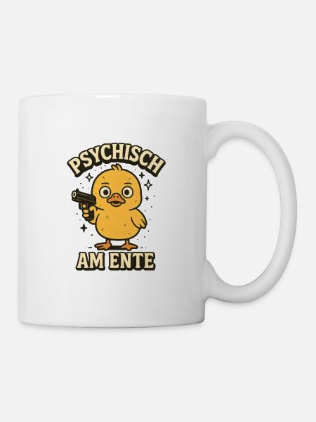 Psychiquement sur le canard - Mug blanc - blanc