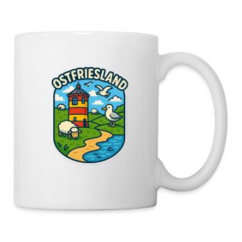 Ostfriesland - Tasse - Weiß - Rechts