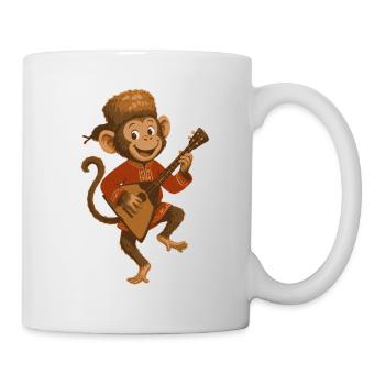 Balalaika Monkey - Mug - white - Right