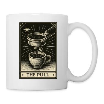 Tarot pour les amateurs de café – The Pull - Mug blanc - blanc - Droite