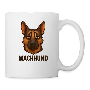 Wachhund Schaeferhund - Tasse - Weiß - Rechts