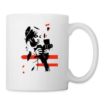 Omikly photographe st Tropez Brigitte icône ciné - Mug blanc - blanc - Droite