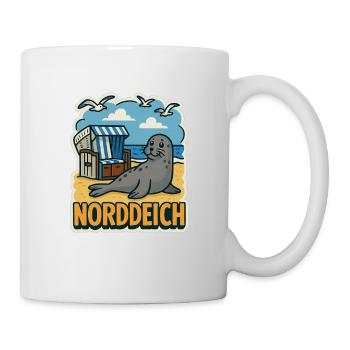 Norddeich - Tasse - Weiß - Rechts