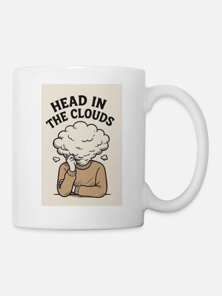 Head in the Clouds - Mug - white