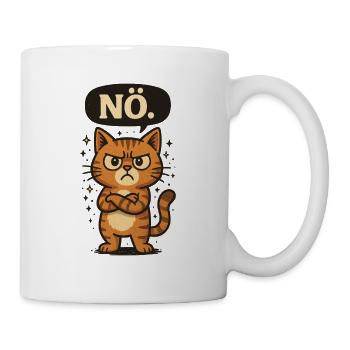 Statement Nope Cat No Saying - Mug - white - Right