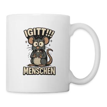 Yuck, I hate people, funny saying - Mug - white - Right