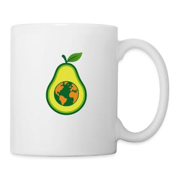 Avocado Love – Healthy & Happy - Mug - white - Right