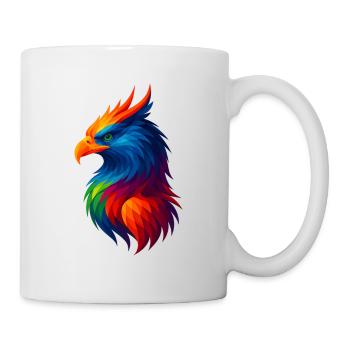 WPAP Stil Polygon Tiere - Greiff - Tasse - Weiß - Rechts