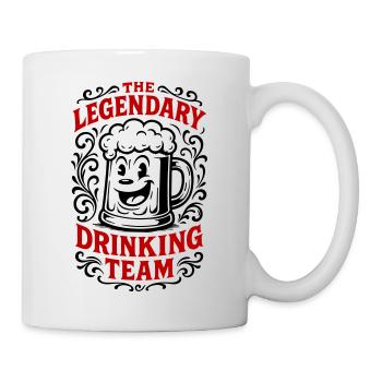 Équipe de buveurs légendaire - Mug blanc - blanc - Droite