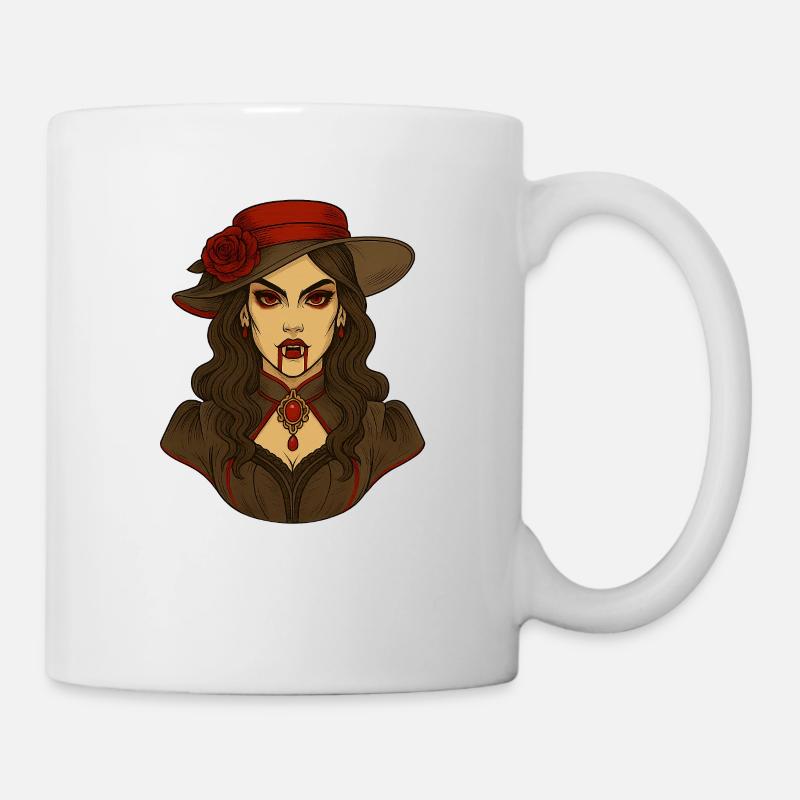 Vampire Mistress Halloween - Mug - white