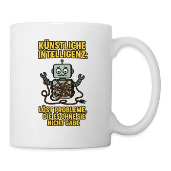 Künstliche Intelligenz: löst Probleme, die es ohne - Tasse - Weiß - Rechts