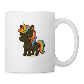 Licorne à la crinière de Rainborg - Mug blanc - blanc - Droite