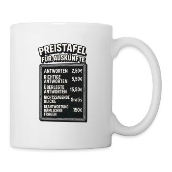 Office saying work colleagues stupid information - Mug - white - Right