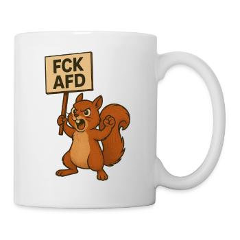 Animals are also anti-fascists! - Mug - white - Right