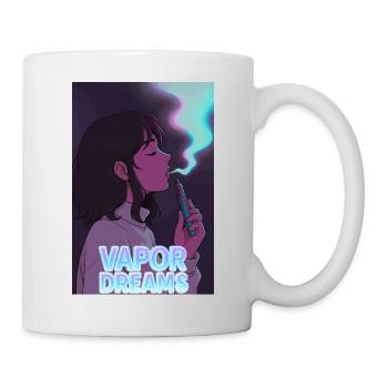 Vapor Dreams – Neon Chill - Tasse - Weiß - Rechts