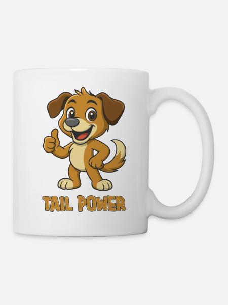Lustiger Hund – Süßes Tiermotiv für Hundefans - Tasse - Weiß