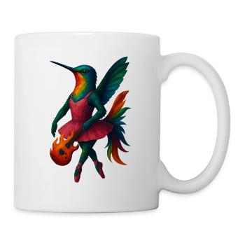 WPAP Style Animals - Colibri Ballet danseur avec tutu - Mug blanc - blanc - Droite