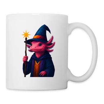 WPAP Animals - Axolotl Wizard Coat Wizard Hat - Mug blanc - blanc - Droite