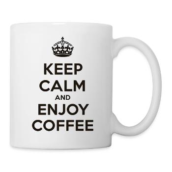 Keep Calm & Enjoy Coffee - Mug blanc - blanc - Droite