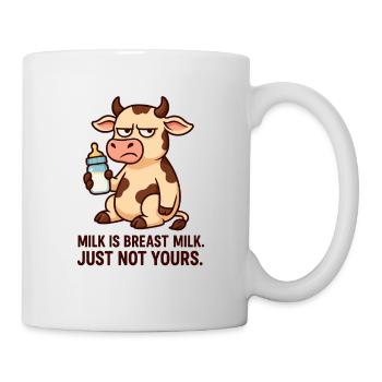 Végétalien. Le lait est du lait maternel. Mais pas le vôtre. - Mug blanc - blanc - Droite