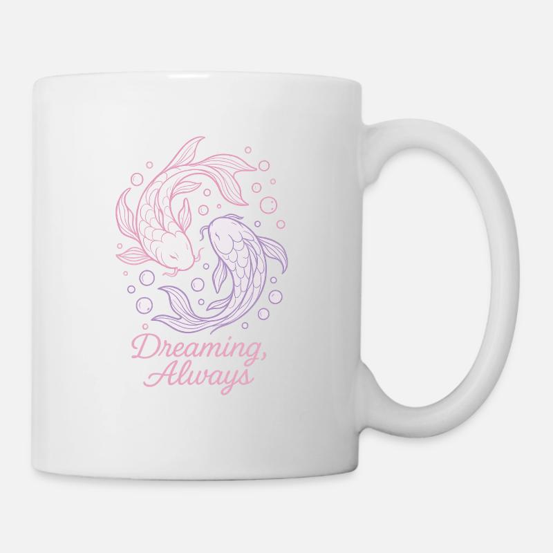 Yin Yang Koi Pisces Sign - Tasse - Weiß