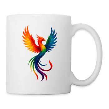 Animaux de style WPAP - Phoenix - Mug blanc - blanc - Droite