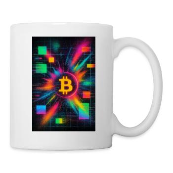 20250708 1813 Neon Retro Chaos simple compose 0 - Tasse - Weiß - Rechts