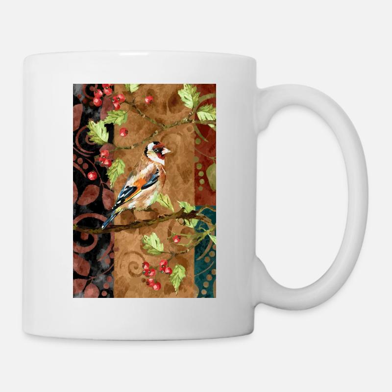 Oiseau coloré - Mug blanc - blanc